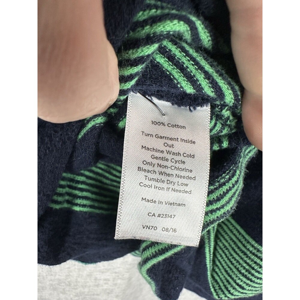 Talbots Sweater Womens Petite Small Blue Green 3/4 Sleeve Faux Button Detailing - Picture 6 of 6